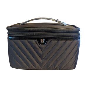 NWT Victoria's Secret Express Train Case - Black V-Quilt